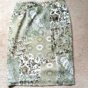 Vintage Laura Women's Pencil Skirt Knee length Midi Size S Fully Lined